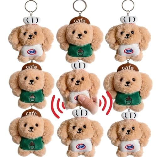 ZAOMENG Plush Keychain Cute Stuffed Animal Keychain,Kawaii Dog Plush Keychains for Party Favors,Goodie Bags,Graduation Gifts,Birthday,Classroom Prizes,Backpacks - Image 1