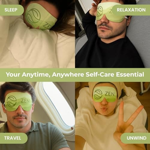 Body Restore Heated Eye Mask for Dry Eyes 5 Pack – Mothers Day Gifts for Mom, Self Heating Warm Compress, Birthday Gifts for Women, Relaxation – Green Tea - Thumbnail 5