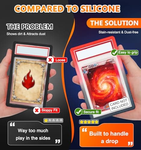 RCPLAGA PSA Slab Bumper: 3 Pack TPU Slab Protector Bumper Guard for PSA Graded Cards ONLY | Limited Edition Gradient Slab Edge Protector - Thumbnail 6