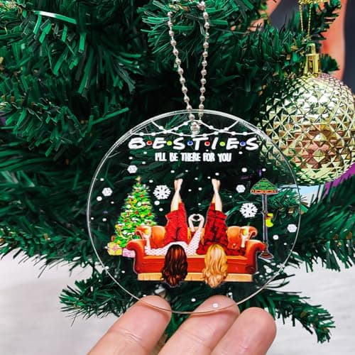 Best Friend Ornaments for Women, Friends Ornaments for Christmas Tree, Friendship Ornament, Bestie Ornament for Women Christmas, Friendship Gifts - Thumbnail 2