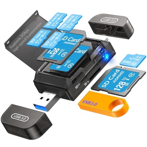 JOOPSHEE SD Card Reader USB C,High-Speed Dual Slots USB 3.0 Type C to Micro SD Card Adapter for MicroSD SDHC SDXC Compatible with PC Computer MacBook Laptop Pad Phone Pro/Pro Max - Image 1