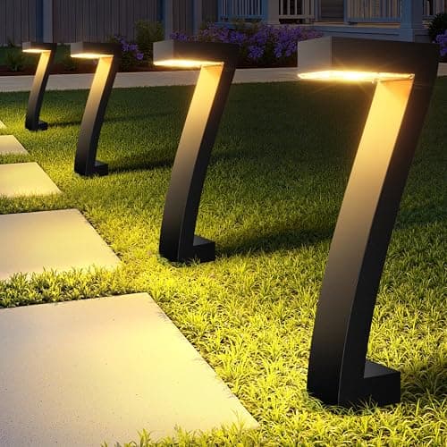 WdtPro Solar Lights Outdoor Pathway Lights, 6 Pack Upgraded Bright LED Outdoor Solar Light for Outside, IP65 Waterproof Solar Garden Light for Yard, Driveway, Walkway, Landscape, Patio Decor - Image 1