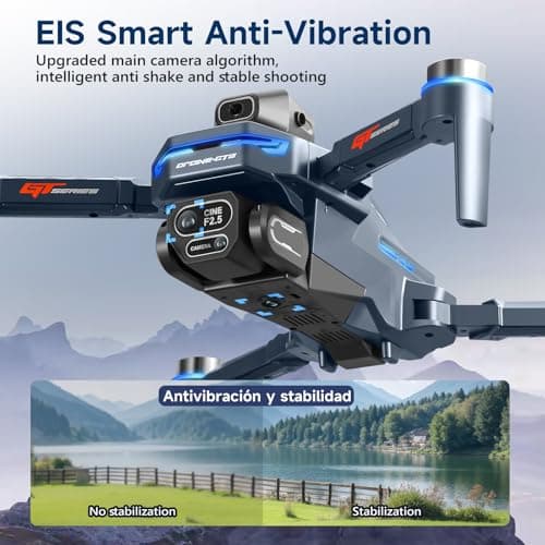 AXNEN Mini Drone with HD Camera,FPV RC Drone with Screen On Remote Controller,Brushless Motors,2 Batteries,Carrying Case,Foldable Quadcopter for Auto Return,Follow Me,Waypoints,for Beginners,Teens and Adults - Thumbnail 6