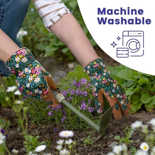 fauson Gardening Gloves - Gardening Gloves for Women Firm Grip Breathable Garden Gloves Thorn Proof for Digging, Planting,Pruning - Thumbnail 4
