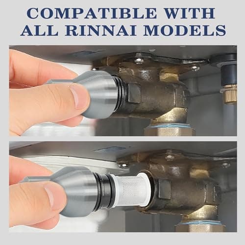 Brolena 3-in-1 Filter Removal Tool & 2 Inlet Filters Kit Compatible with Rinnai Water Heaters, Works with Power Drivers, Wrenches or Hand Grip for Easy Maintenance - Thumbnail 2