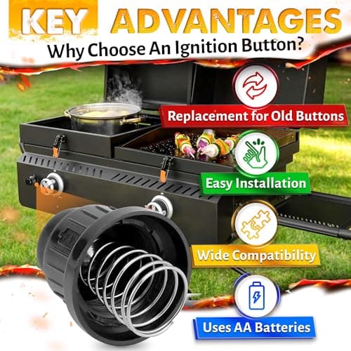 HYQO 2 Pcs Barbecue Grill Igniter Replacement - Grill Starter Igniter with Durable Cap Design, Easy to Install Push Button for BBQ Units - Wide Compatibility with Outdoor Cooking Equipment - Thumbnail 4