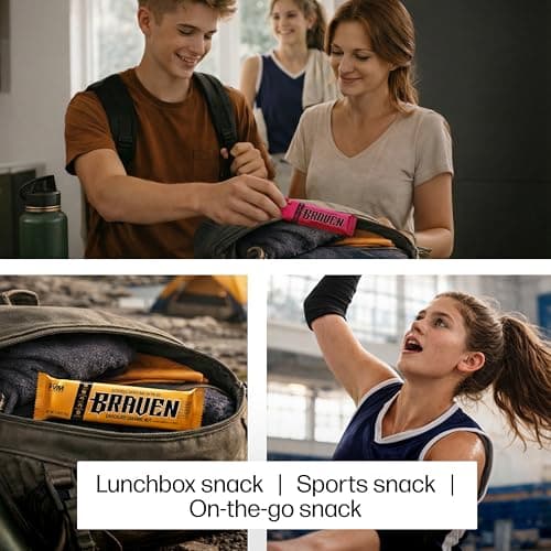Braven Bar Classic Energy Bars Variety Pack (1.59 oz, Pack of 10) – Energy Snacks with 5g Protein, and 13 Vitamins & Minerals – Energy Chews Alternative & Protein Snack - Gluten Free, Allergen-friendly snacks - Thumbnail 6