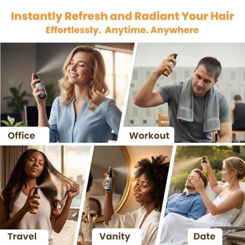 Ozenture Hair Perfume for Women – Fresh & Warm Hair Mist & Body Spray, Citrus Floral & Amber Woody Fragrance for Hair, Wigs & Fabric, Discovery Set 2-Pack Travel Size 1.7 oz - Thumbnail 3