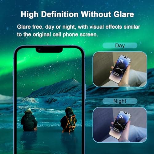 JESOHO Blue Light Screen Protector for iPhone 13 Pro Max & iPhone 14 Plus (6.7''), Eye Protection Tempered Glass Film, Scratch-Resistant, No Bubble with Easy Installation Kit, 2 Pack - Thumbnail 6
