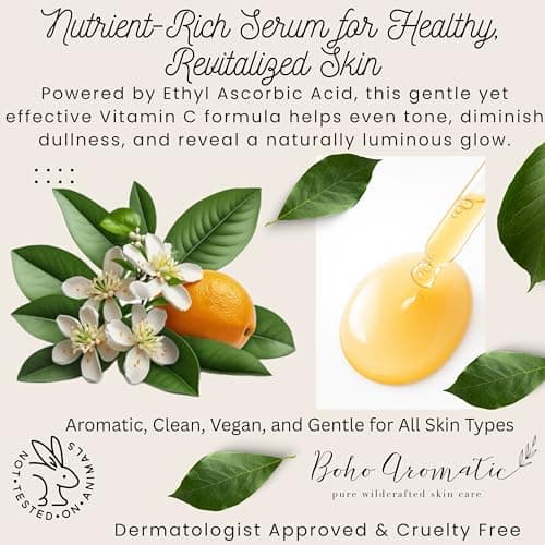 Boho Aromatic Vita C + Purslane BLOOM Serum – Brightening Vitamin C Face Serum with Purslane, Antioxidant & Hydrating Formula for Radiant Skin – Vegan & Cruelty-Free - Thumbnail 3