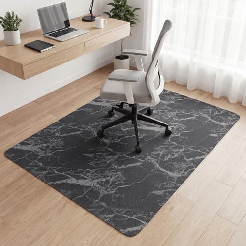 Carvapet Office Chair Mat for Hardwood Floor, 36x48 Inch Heavy Duty Floor Protector, Non Slip Desk Chair Mat for Rolling Computer Gaming Chairs, Easy to Clean Marble Pattern - Image 1
