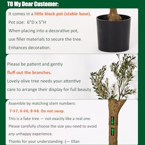 5ft Artificial Olive Trees Indoor, Faux Olive Tree 5 Feet Fake Plants with Realistic Leaves Olive Silk Tree Home Bedroom Housewarming Gifts - Thumbnail 6