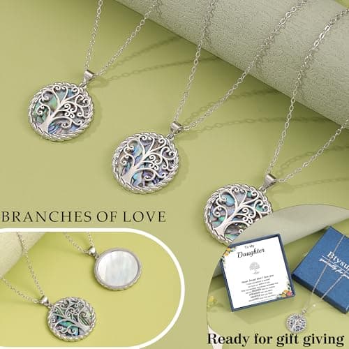 Btysun Mom Gifts, Gifts for Mom Tree of Life Necklace for Women Mama Necklace with Family Tree Pendant Anniversary Christmas Jewelry Stocking Stuffers for Moms - Thumbnail 3