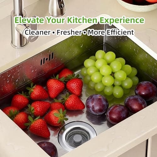 Sink Drain Strainer - Kitchen Sink Stopper, 3 in 1 Kitchen Sink Drain Strainer with Anti-Clogging Basket, Fit US Standard 3-1/2'' Sink Hole - Thumbnail 6
