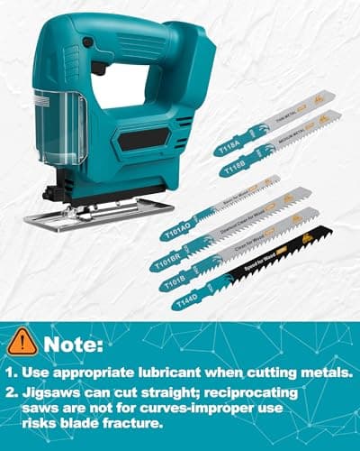 EXFEIN 50-Piece Jigsaw Blades for Metal and Softwood Plywood, T-Shank Jig Saw Blades for Professional Accessory Jigsaw (T118A,T118B,T101AO,T101B,T101BR,T144D) - Thumbnail 5