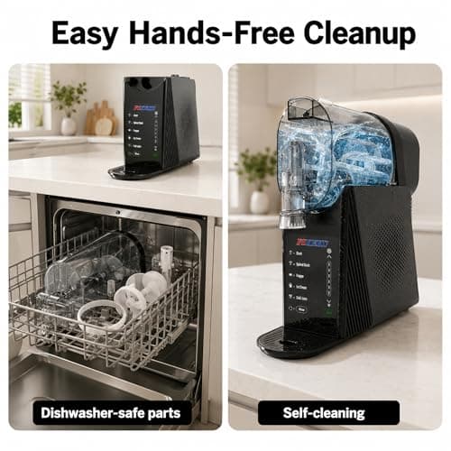 Slushy Maker Machine for Home 85oz, No Ice Needed Countertop with 5 Presets 24H Running, Auto-Clean, Frozen Margaritas, Cocktails, Frappés, Smoothies, Milkshakes Summer Parties Gifts - Thumbnail 6
