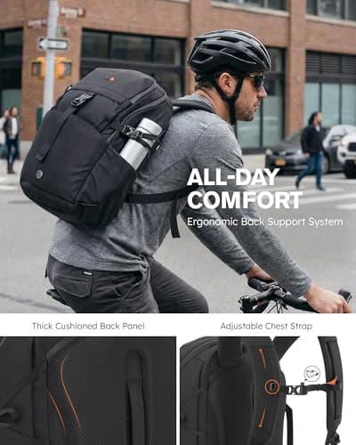 Tolaccea Daypack Backpacks Carry On 30L, Travel Backpack with Waterproof Zippers, Flight Approved Hand Luggage Casual Backpack for Men Women, Durable Bag for Work Business Hiking, Fits 15.6" Laptop - Thumbnail 4