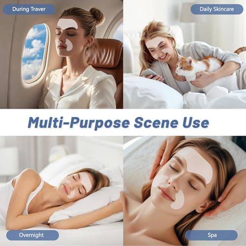 Forehead Wrinkle Patches & Smile Line Patches Overnight, jelly wrinkles patches with Collagen, Smoothing before dates or makeup, Gentle Facial Wrinkles for Day or Overnight, Skin Gifts for Women & Men - Thumbnail 5