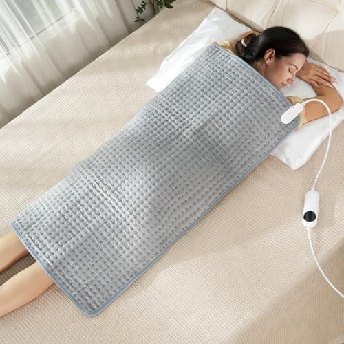 Extra Large Heating pad,XXXL Heating Pad for Back Pain Relief, 20x40 Electric Heating Pad Moist Heat Fast Heating 10 Heat Settings Auto Shut Off Soft Washable Heat Pad for Neck Shoulder Muscle Cramps