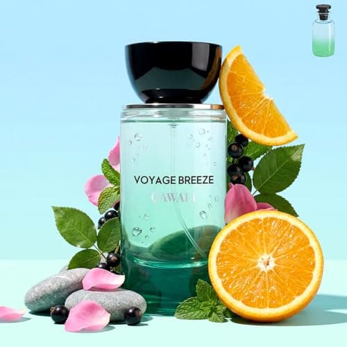 QAWAFI Voyage Breeze Eau de Parfum Spray for Women and Men, Fresh Citrus Mint and Juicy Fruit, Clean Musky Finish, Spring Summer Everyday Scent, 50ml 1.7fl oz - Thumbnail 2