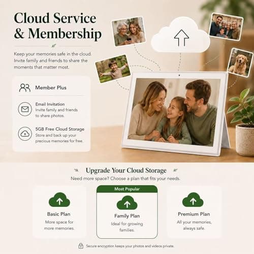 SCREENOVATE 10.1" Digital Wall Planner Alternative, Smart Touchscreen Family Calendar, Auto-Sync with iCloud/Google/Outlook, Chore Chart, Meal Planner for Desk or Shelf Use - Thumbnail 5