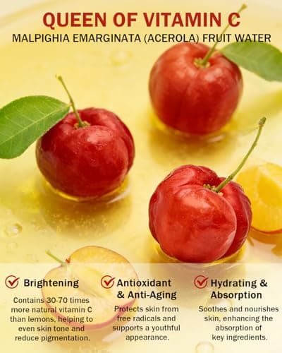 Super Vitamin C Serum for Face | Natural Anti-Aging Formula with Vitamin C, Hyaluronic Acid, Vitamin E & Caffeine - Firming Serum for Hydration, Wrinkle Reduction & Dark Spot Brightening - 1 Fl Oz - Thumbnail 3