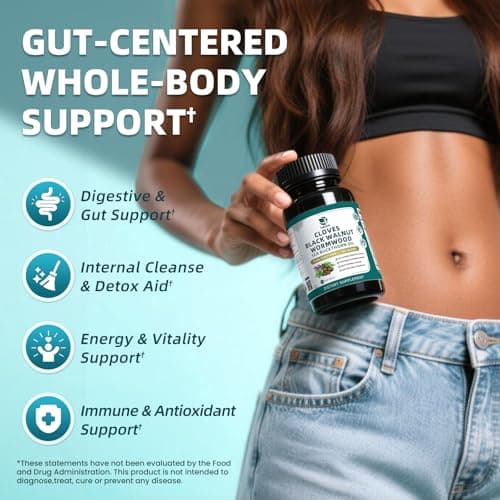 Lukaree Wormwood Black Walnut Clove Cleanse for Humans Softgels - Thumbnail 4