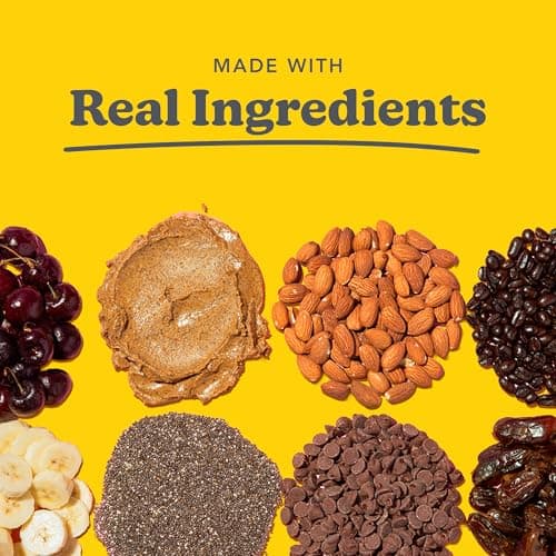 Love + Chew Mini Vegan Cookies, Gluten Free, 3g Plant Based Protein Per Cookie, Healthy Snacks for Adults and Kids, Refined Sugar Free, Individually Wrapped Cookies, Banana Bread, 18 Pack - Thumbnail 6