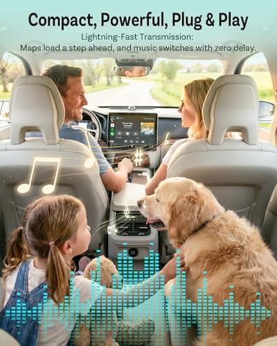 OTTOCAST Mini Nova Wireless CarPlay & Android Auto USB-C Adapter, 2-in-1 Adapter for iPhone iOS 10+ & Android 11+, Auto-Reconnect for 800+ Wired CarPlay Vehicles Models (2016+) - Thumbnail 6