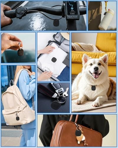 Android Tracker Smart Tags -4 Pack, Bluetooth Luggage Tracker Anti Lost Keys Finder/Item Locator with Holder Case Work with Google's Find Hub for Key, Backpack, Luggage, Wallet, Precise Position - Thumbnail 6
