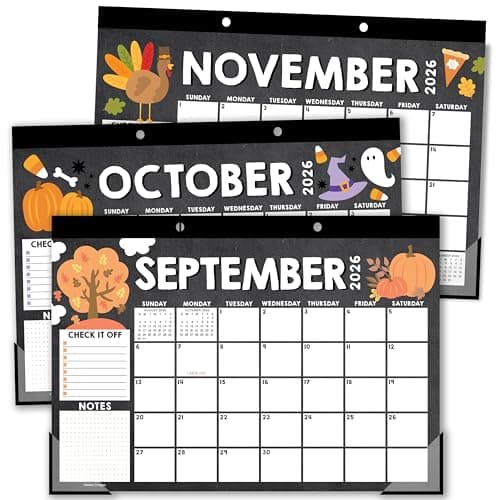 Hadley Designs Large Teacher Desk Calendar 2026-2027 - Desktop Calendar 2026, 18-Month Desk Calendars for Home, Office & Classroom, Cute Classroom Must Haves, Teacher Appreciation Gifts - Image 1