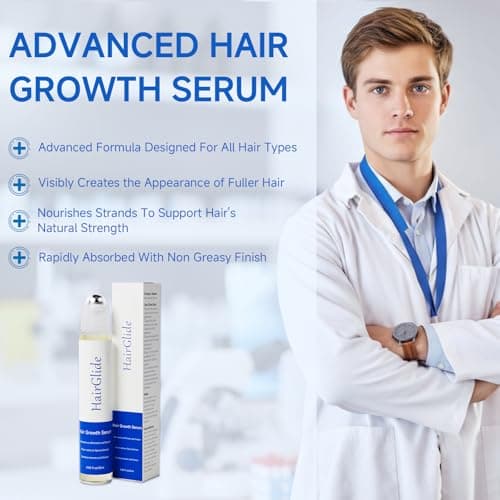 Hair Growth Serum Roll On, Rosemary Oil for Hair Growth, Be Roll On Rosemary Plant Essential Oils Extract Helps Support Body Thicker Fuller Hair for Men Women Pick - Thumbnail 3