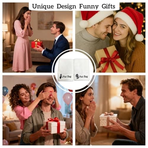 2-Pack of Funny Towels are Perfect for Couples, Lovers, Friends, and Special Occasions. They Make Unique Gifts for Anniversaries, Christmas, Halloween, and Valentine's Day. Everyday Bath Essentials - Thumbnail 4