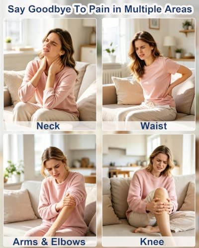 HOMEPAC Ergonomic Memory Foam Wedge Pillow, 27° Bed Wedge Support, Black - Thumbnail 6