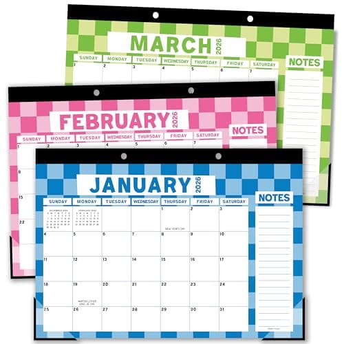Hadley Designs Large Teacher Desk Calendar 2026-2027 - Desktop Calendar 2026, 18-Month Desk Calendars for Home, Office & Classroom, Cute Classroom Must Haves, Teacher Appreciation Gifts - Image 1