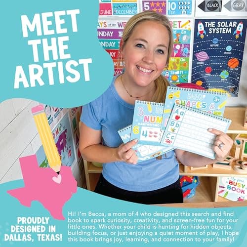 Hadley Designs Magic Grooved Writing Practice for Kids- Preschool Learning Activities, Letter Tracing for Kids Ages 3-5, Magic Book Handwriting Practice, Kindergarten Workbooks, Pre K Graduation Gifts - Thumbnail 2