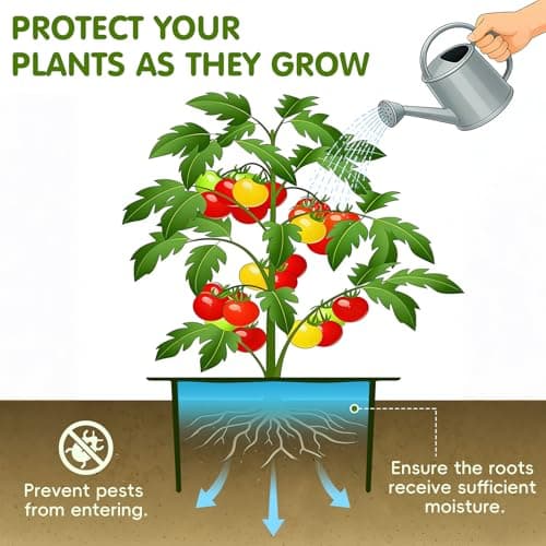 42pcs 13.5 inch Planting Grow Ring, Plant Growing Rings, Adjustable Round Tree Rings, Planting Protective Edging for Outdoor Vegetables, Herbs, Flowers - Thumbnail 4