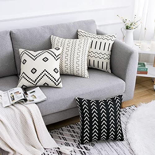 WLNUI Set of 4 Boho Pillow Covers,18x18 Inch - Thumbnail 2