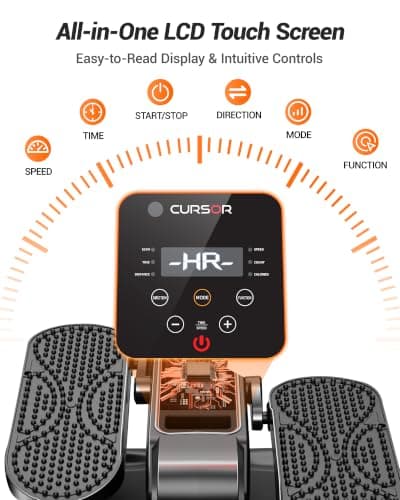 Under Desk Elliptical Machine, Electric Seated Pedal Exerciser, Quiet Leg Exerciser While Sitting for Seniors, Mini Portable Leg Exercise Machine with Remote, Adjustable 12-Speeds, Manual & Auto Mode - Thumbnail 4