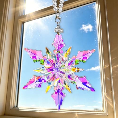 Annual Edition Christmas Ornaments 2026, Crystal Glass Snowflakes Ornaments - Thumbnail 6