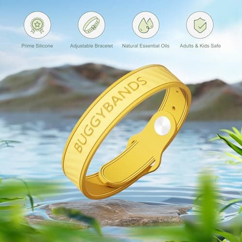 BuggyBands Mosquito Repellent Bracelets,18 Pack Silicone Mosquito Repellent Bands with DEET Free, Natural & Waterproof Bug Wristbands for Kids and Adults, Outdoor Traveling Protection - Thumbnail 5