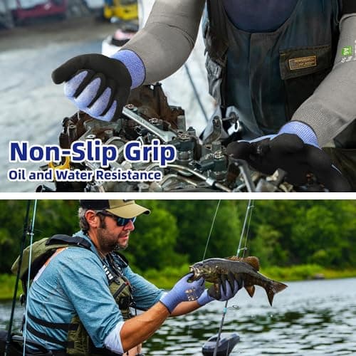 Schwer A4 AIR-SKIN Cut Resistant Work Gloves with Extreme Lightweight & Thin, Grip Glove for Fishing, Refined Work, Gardening Gloves for Yard, Touchscreen, 3D-Comfort Fit, Men Women Gifts, AR3900,M - Thumbnail 6