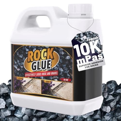 Rock Glue for Landscaping - 32 Oz Strong Mulch Glue, Long-Lasting Gravel Adhesive for Garden, Yards, Plants, Outdoor Walkway, Pebbles, Pea Fish Tank Gravel