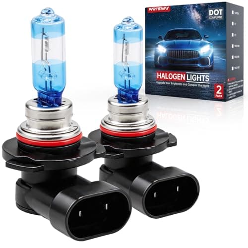 9005 Halogen Headlight Bulb, Vacuum Precision Optical Blue Film Technology, 12V 55W, 4000K Warm White, Road Legal, Direct OEM Replacement, Up to 300% Brighter, High/Low Beam, Plug and Play, 2 Pack