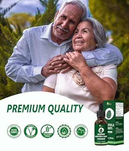 Organic Soursop Graviola Leaf Extract Liquid Drops | Soursop Bitters Liquid | GMP Certified | Vegan, Non-GMO, Gluten Free | Immune Support | 4 Fl Oz - Thumbnail 6