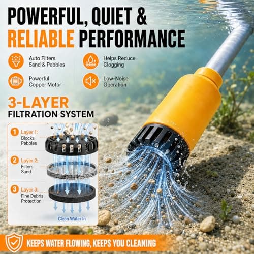 Cordless Stick Water Transfer Pump 770 GPH wih 2x4.0Ah Batteries - Thumbnail 3