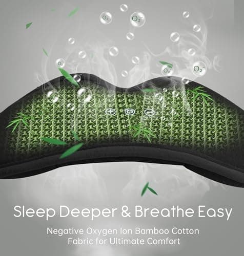 Sleep Mask with Headphones Bluetooth 5.4, TOPOINT 3D Eye Mask Blackout with Soft Bamboo Cotton for Side Sleepers Women Men, Sleep Headphones Earphones HD Speaker Microphone for Travel Meditation Gift - Thumbnail 6