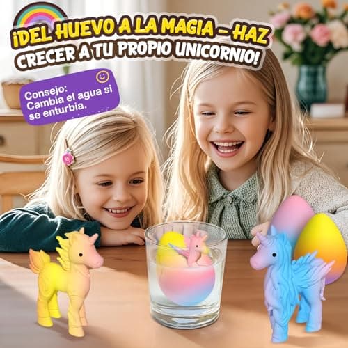 Coodoo Unicorn Hatching Rainbow Eggs for Kids - 6 Pack Unicorn Toys Craft Kits for Boys & Girls, Birthday Easter Basket Stuffers Crafts Gift for Kids 3+ Year Old - Girl Gifts for Ages 3 4 5 6 7 8 - Thumbnail 4