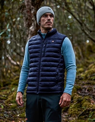 Pioneer Camp Men's Heated Puffer Vest with Battery Pack & Chest Pocket - Lightweight Electric Heating Vests for Winter - Thumbnail 3