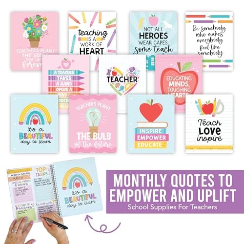 Hadley Designs Teacher Planner 2026-2027 Academic Year - Undated Teacher Lesson Planner Book for Teachers, Homeschool Planners 2026-2027, First Year Teachers Must Haves, Back to School Teaching Gifts - Thumbnail 5